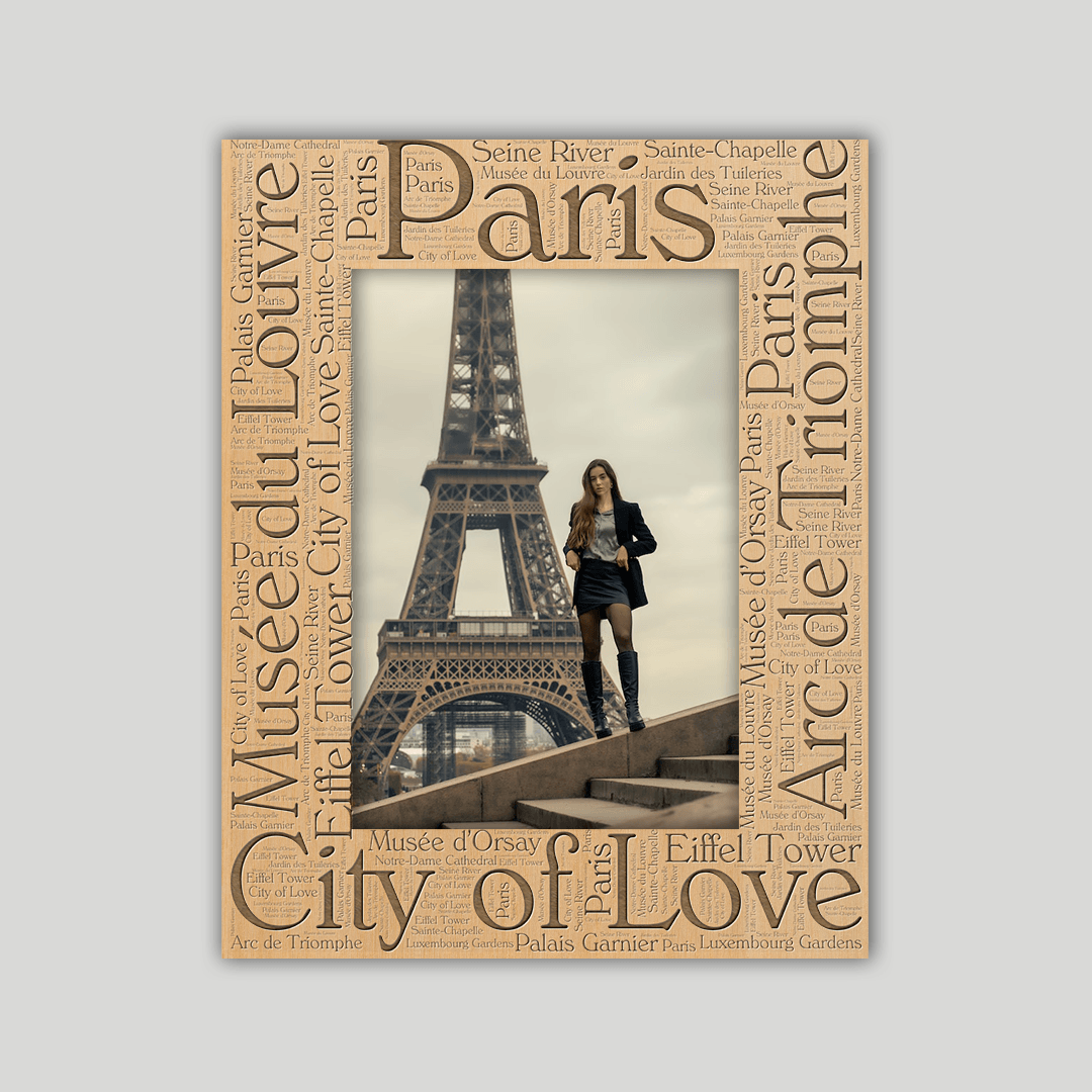Paris Frame Wordcloud V2 - Journey Frames