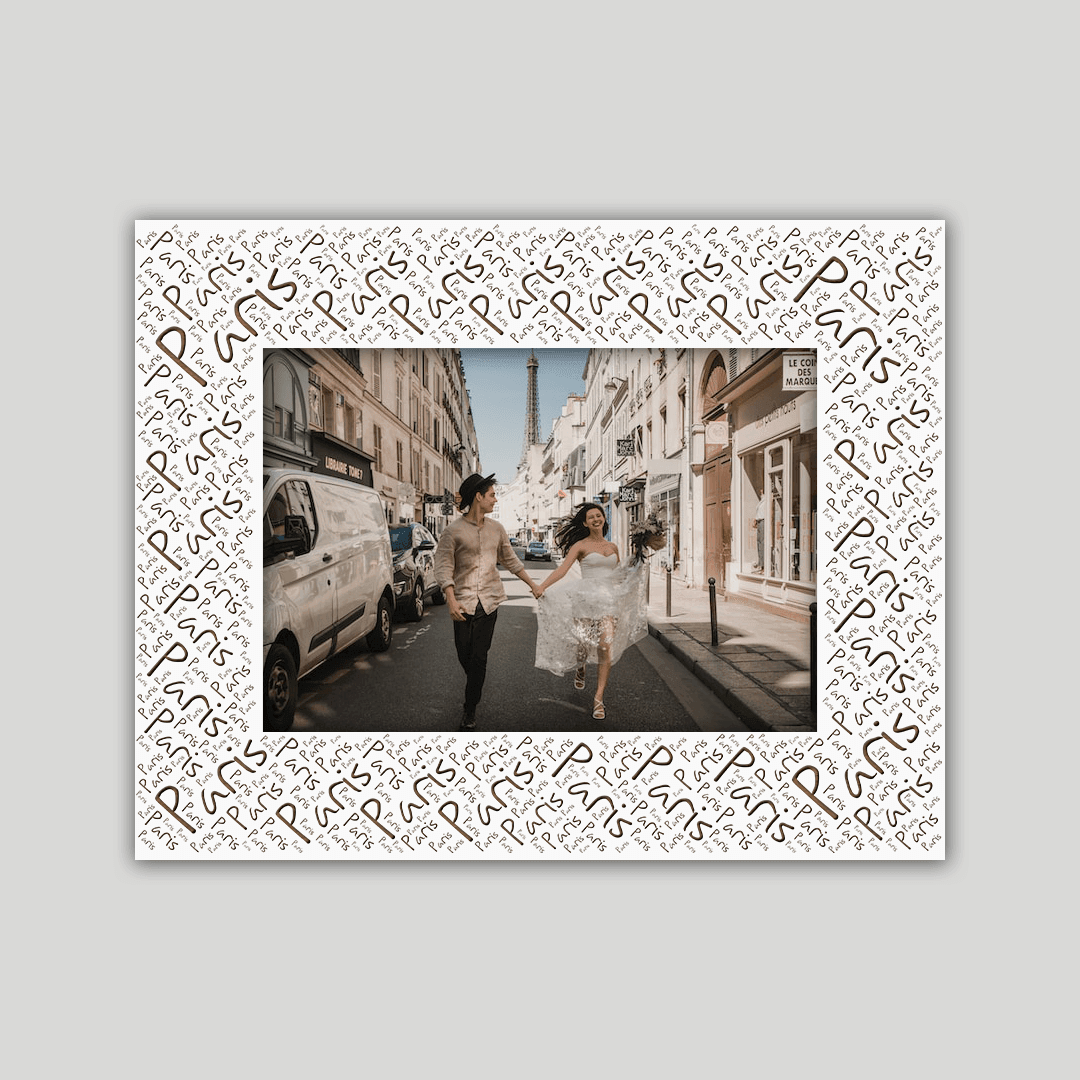 Paris Frame Wordcloud V3 - Journey Frames