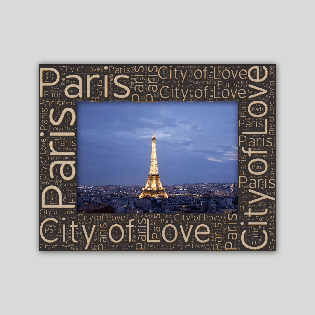 Paris Frame Wordcloud - Journey Frames