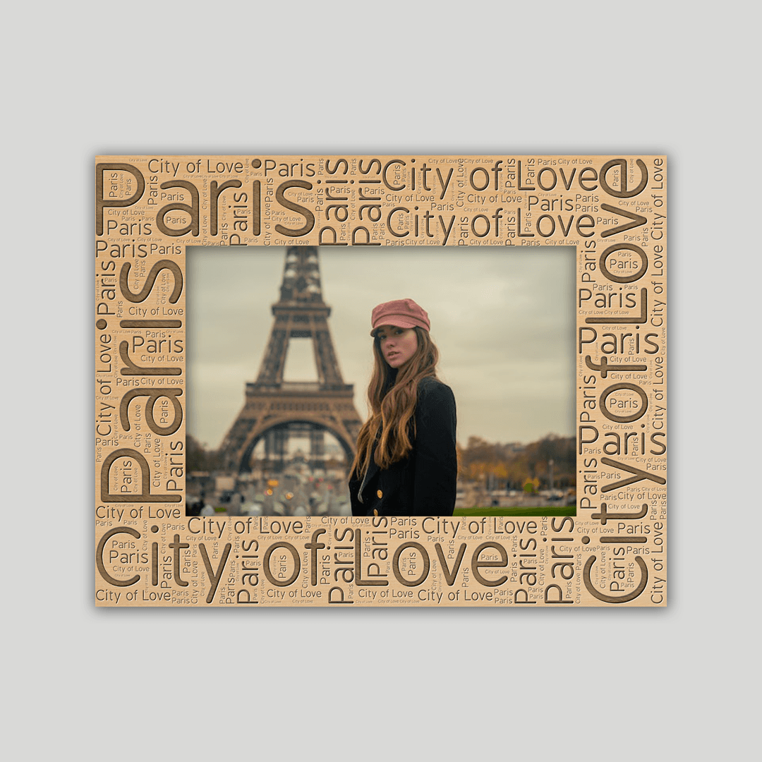 Paris Frame Wordcloud - Journey Frames