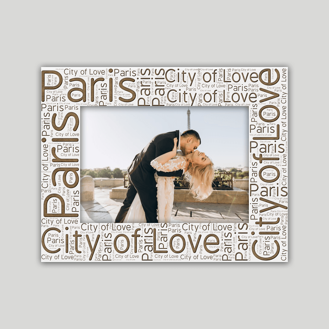 Paris Frame Wordcloud - Journey Frames