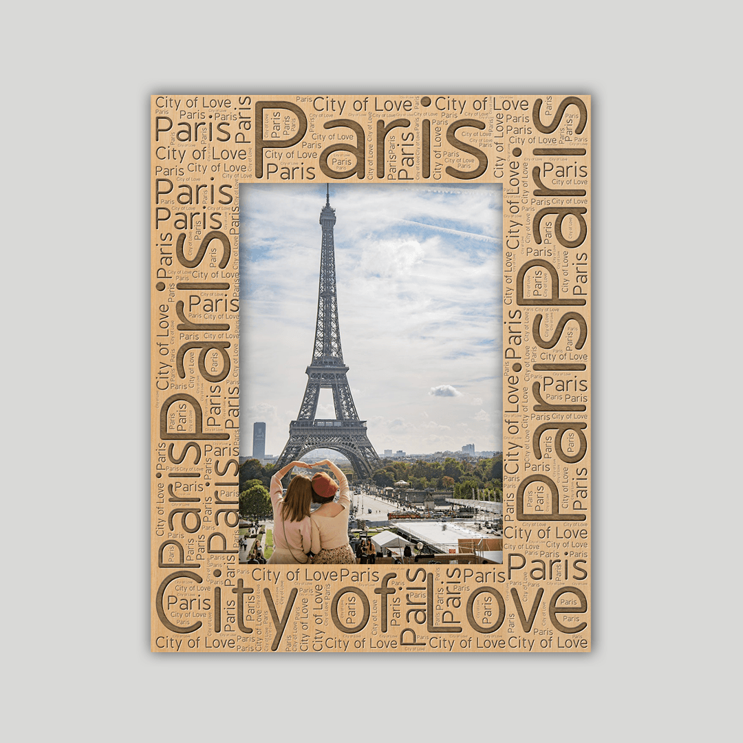 Paris Frame Wordcloud - Journey Frames