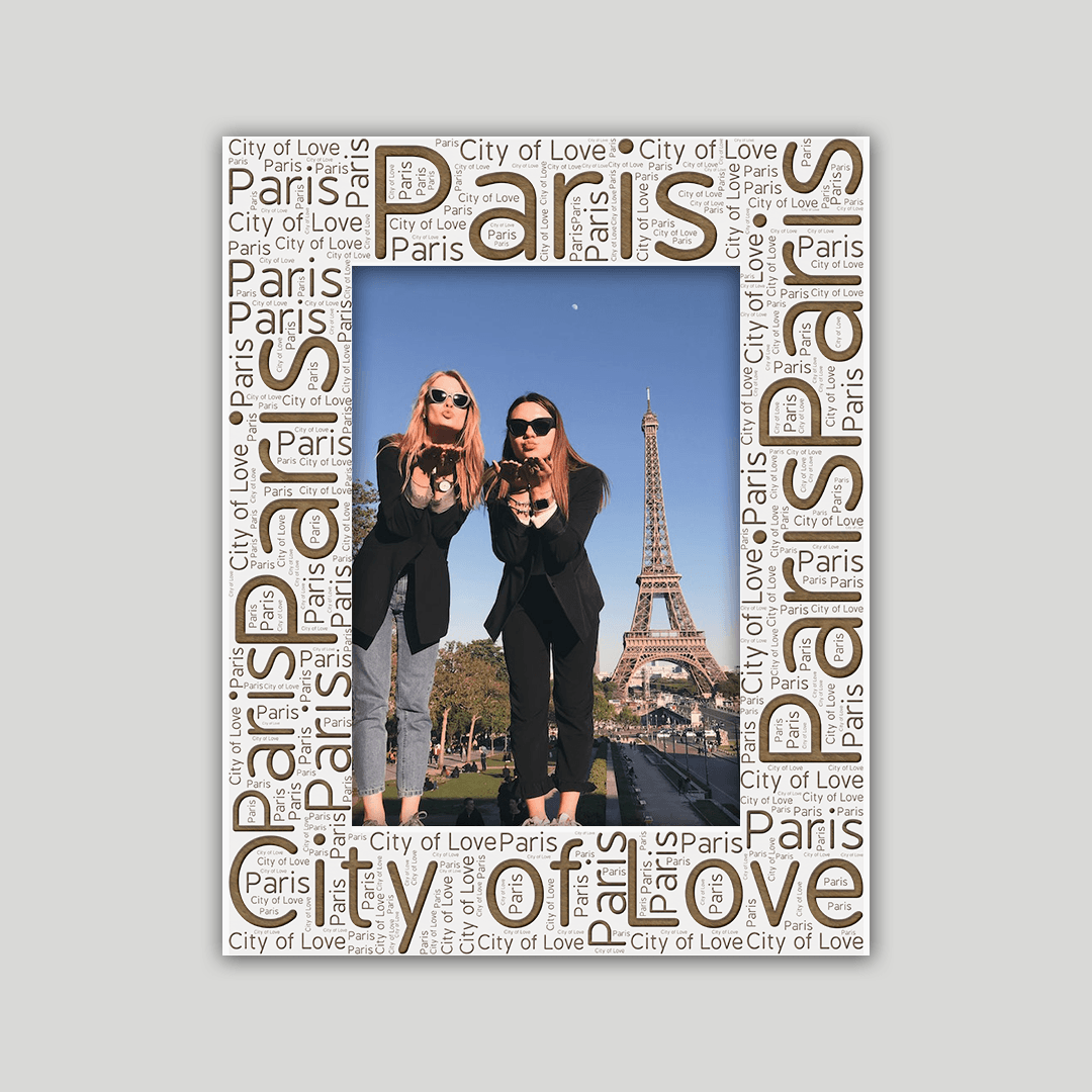 Paris Frame Wordcloud - Journey Frames