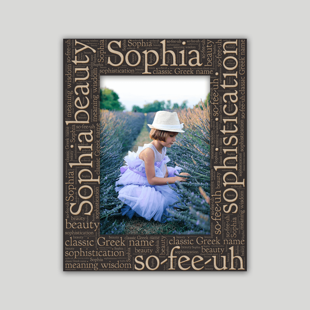 Sophia Origins Name Frame - Journey Frames