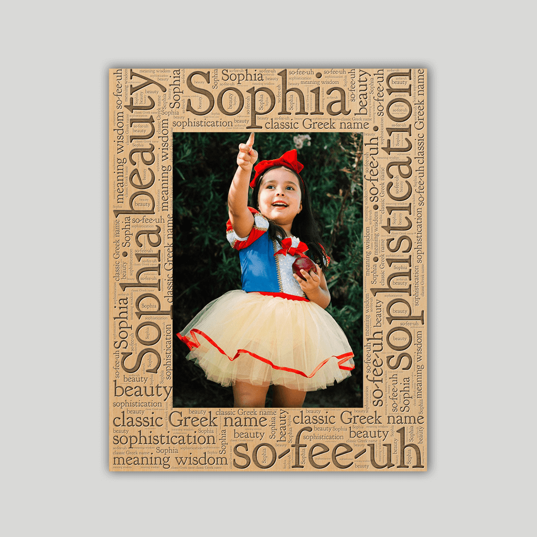 Sophia Origins Name Frame - Journey Frames