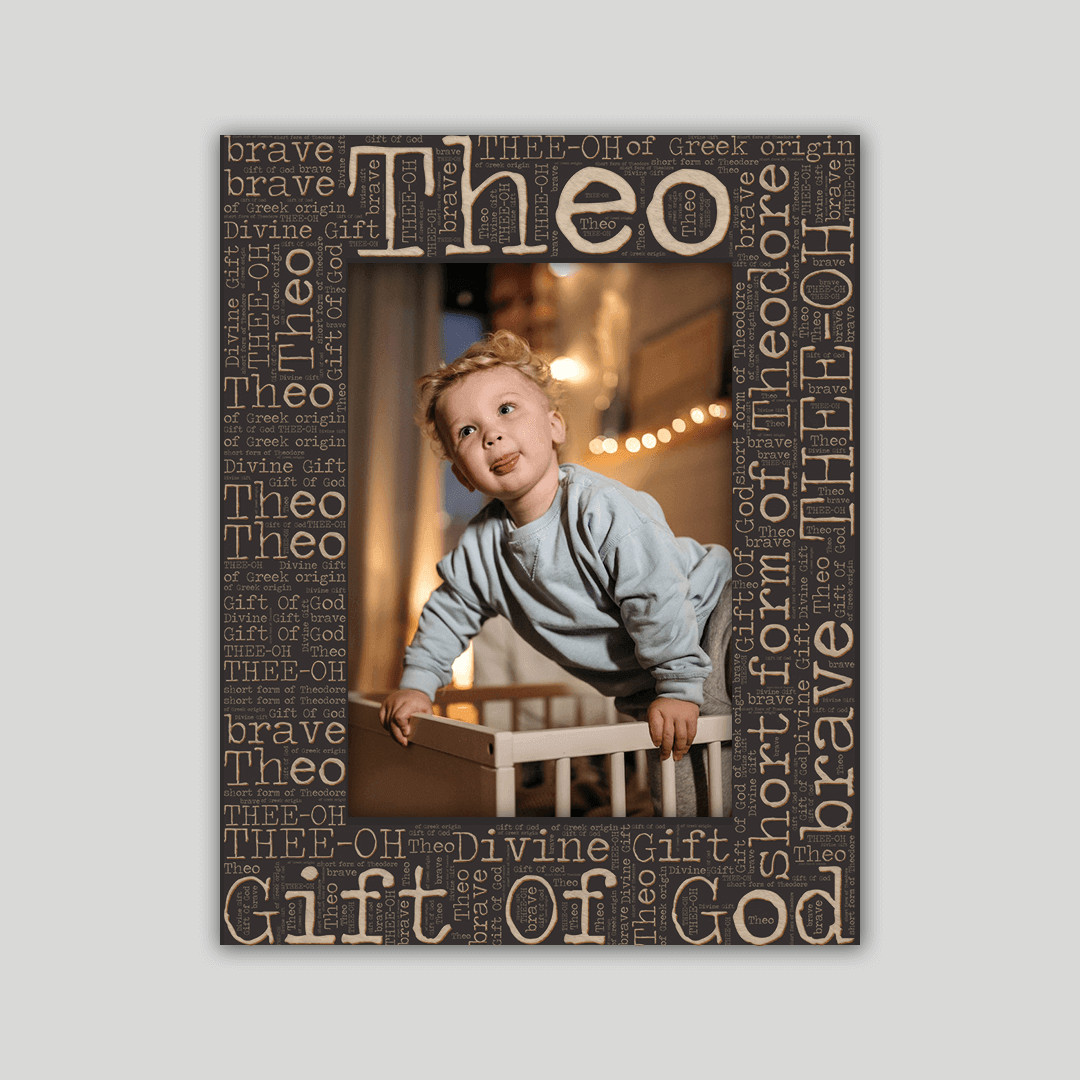 Theo Origins Name Frame - Journey Frames