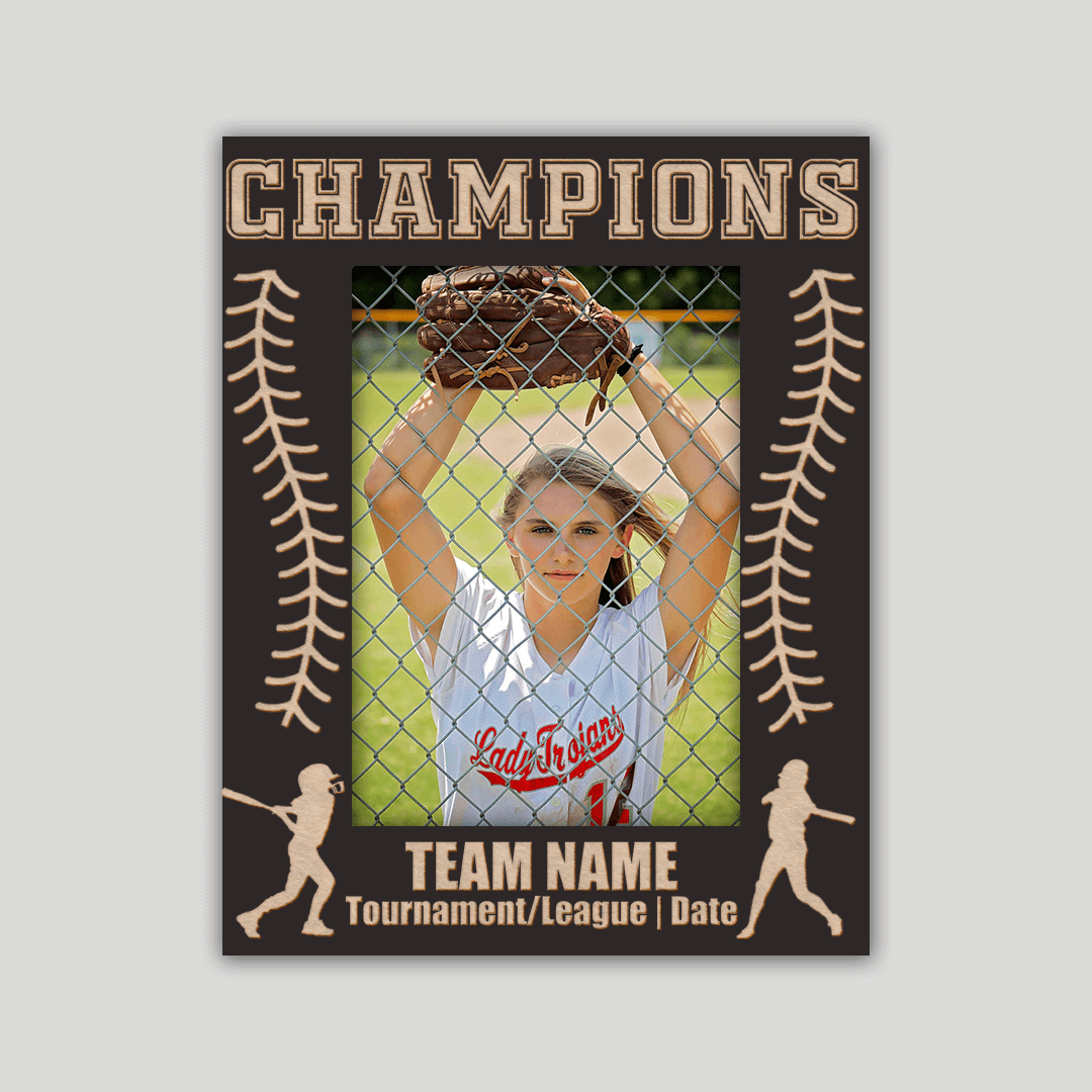 Softball Championship Photo Frame
