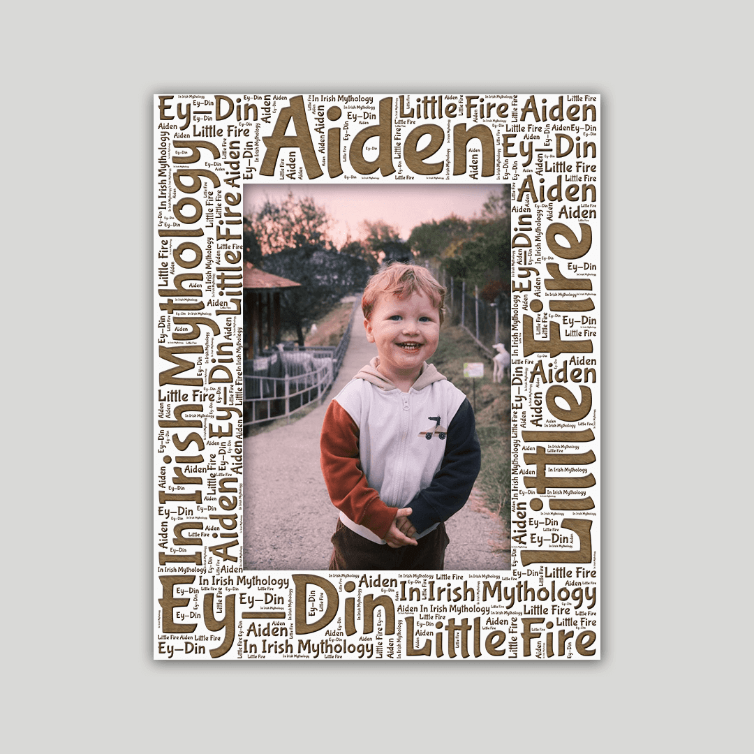 Aiden Origins Name Frame - Journey Frames