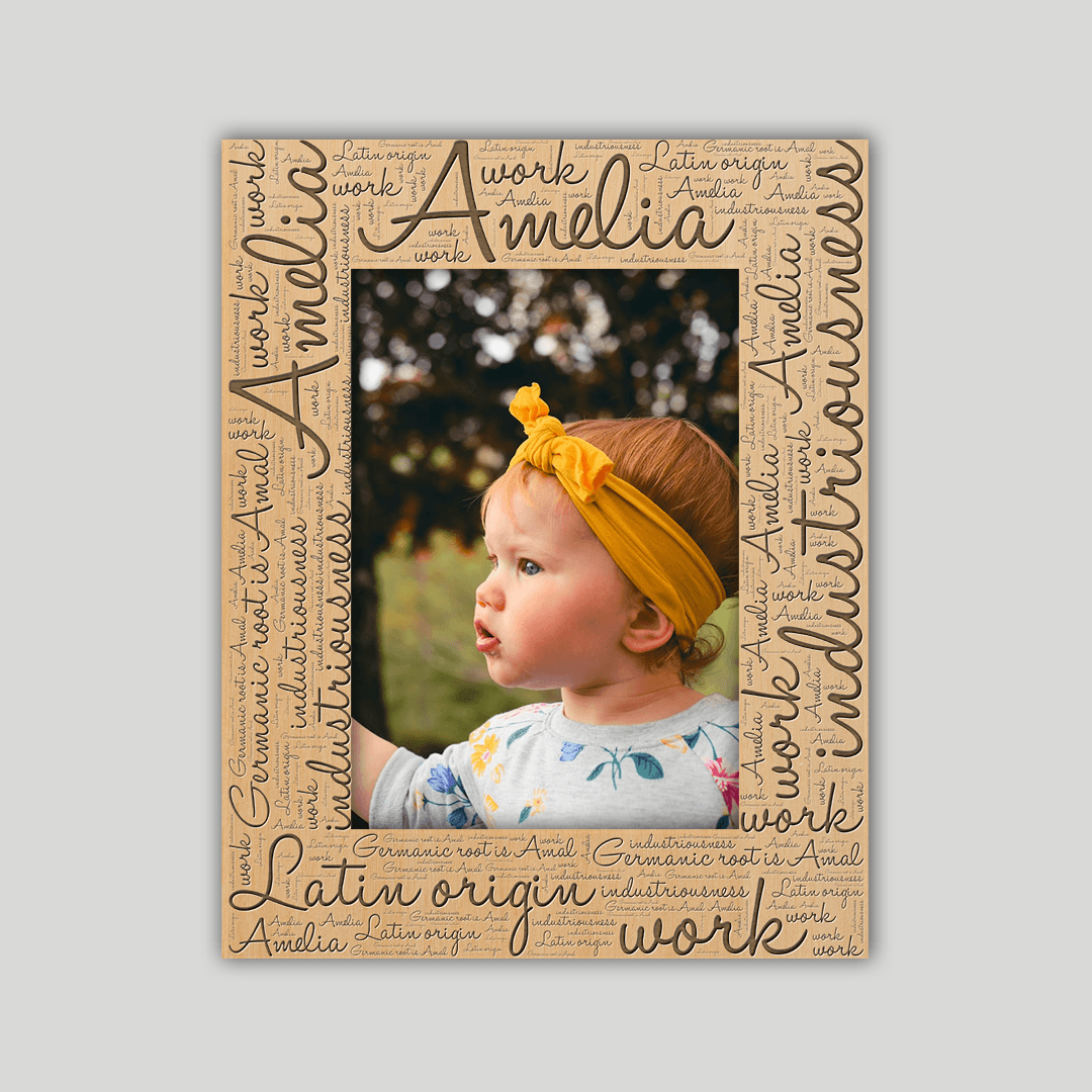 Amelia Origins Name Frame - Journey Frames