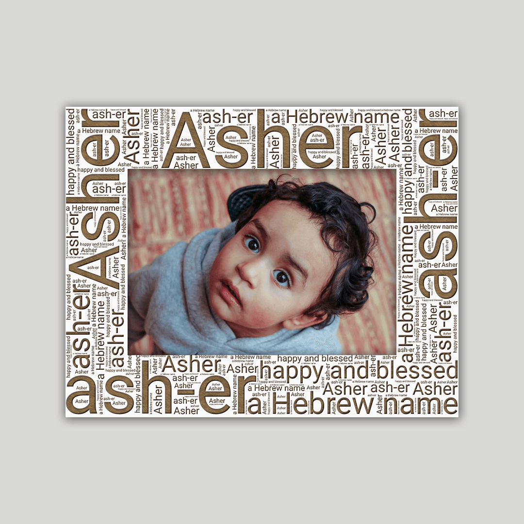 Asher Origins Name Frame - Journey Frames