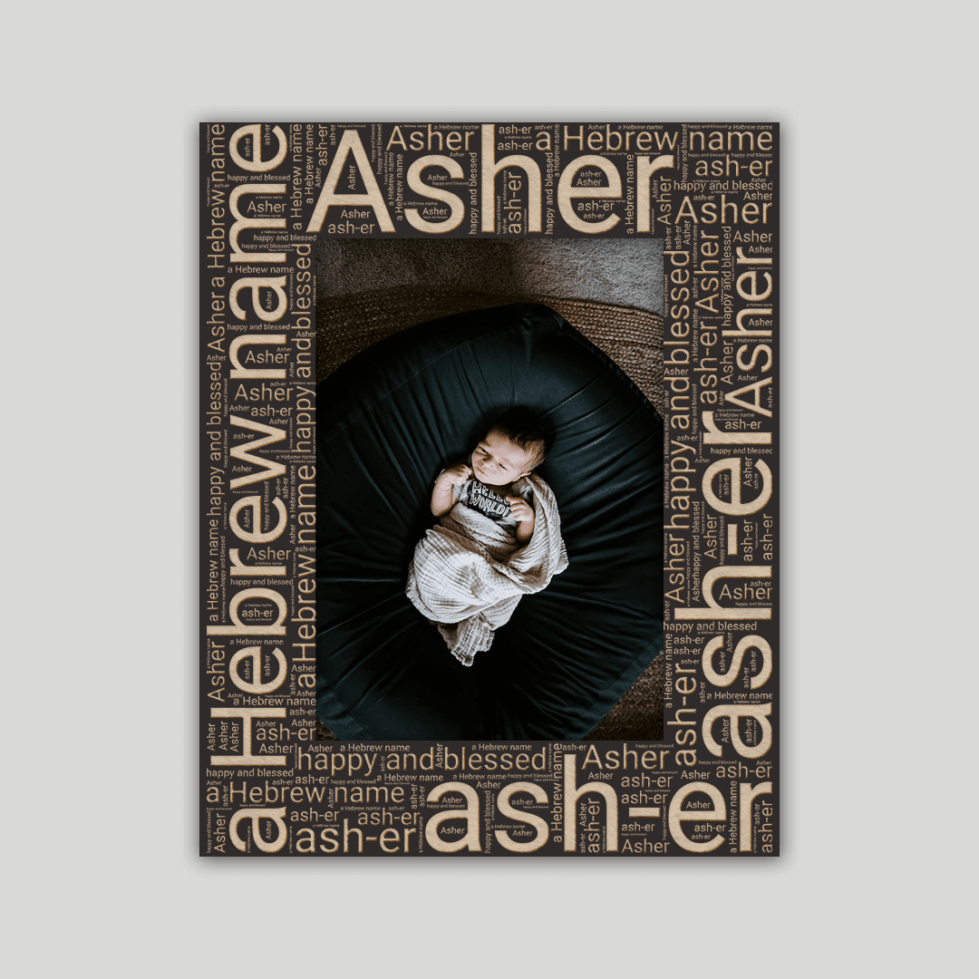 Asher Origins Name Frame - Journey Frames
