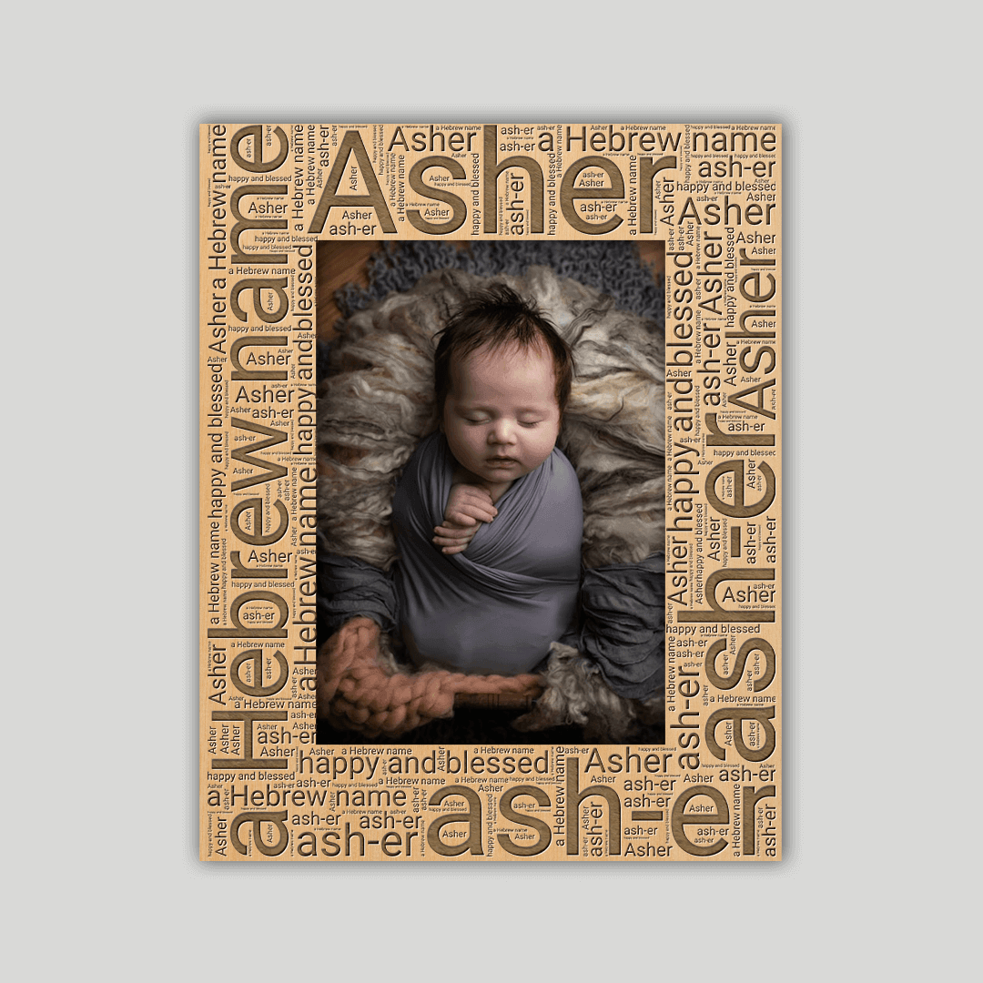 Asher Origins Name Frame - Journey Frames