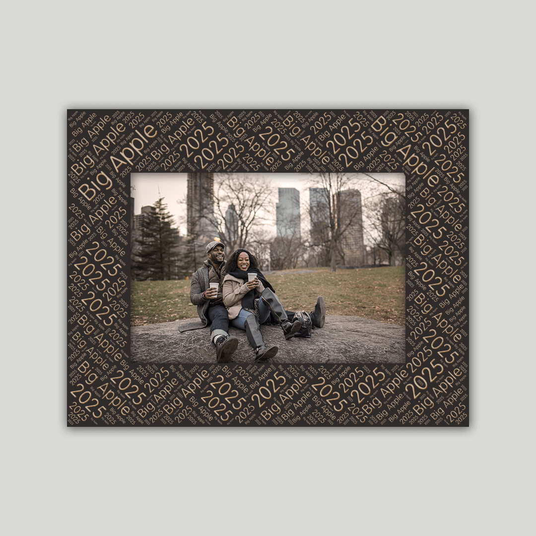 Personalized Big Apple (NYC) Photo Frame