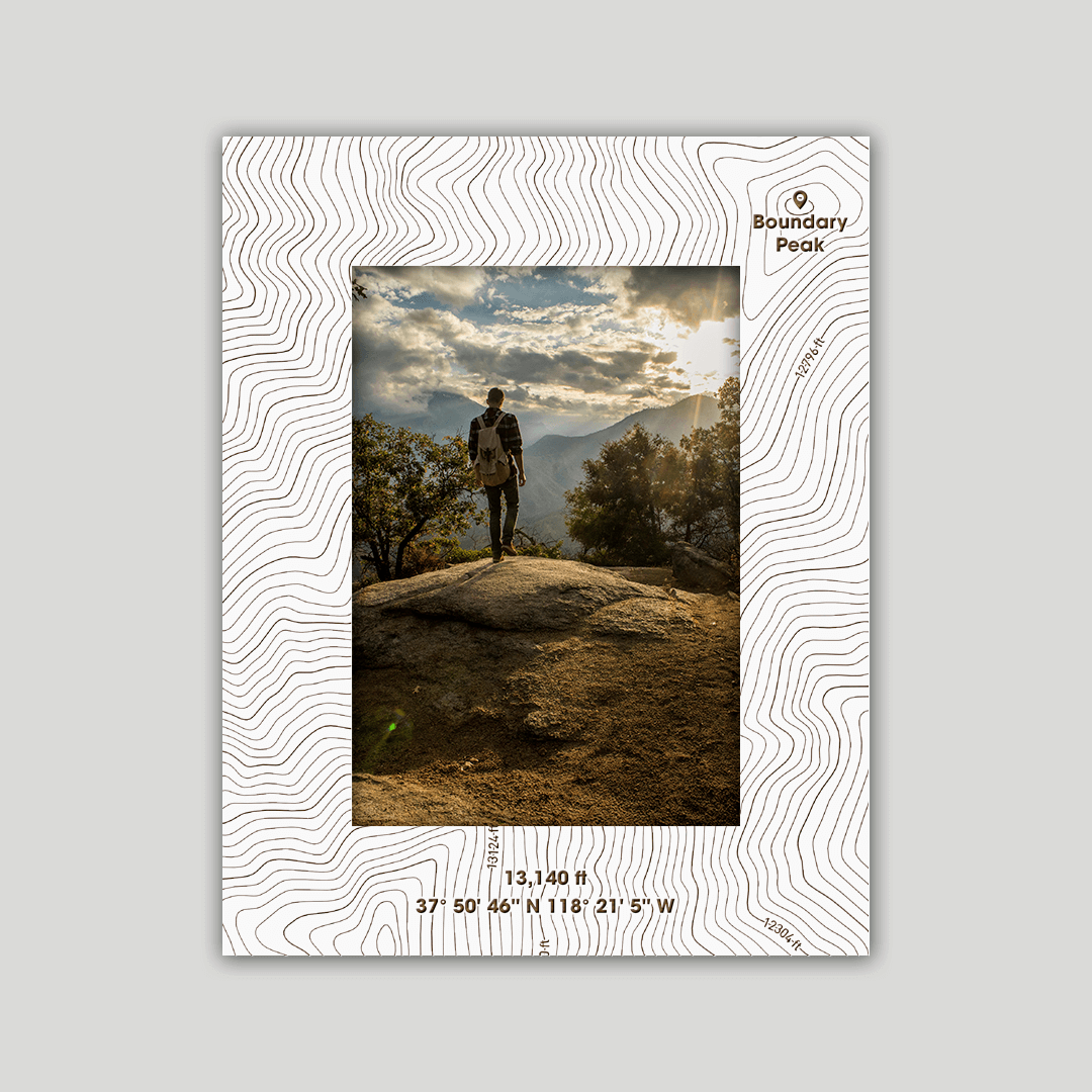 Boundary Peak Photo Frame