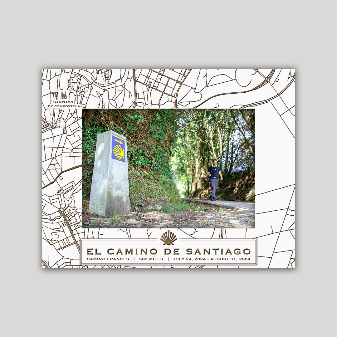 Camino de Santiago V2 Photo Frame