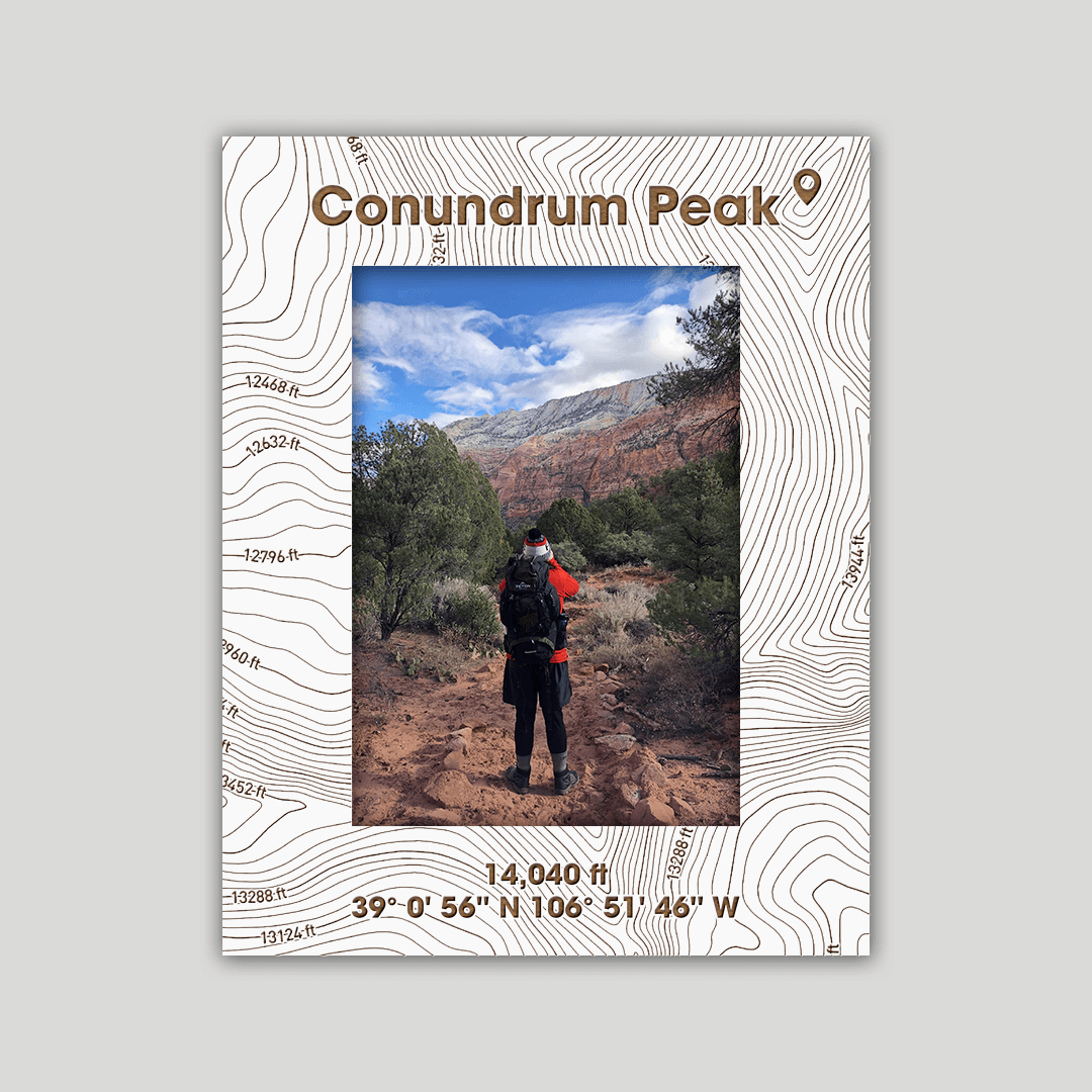Conundrum Peak Photo Frame