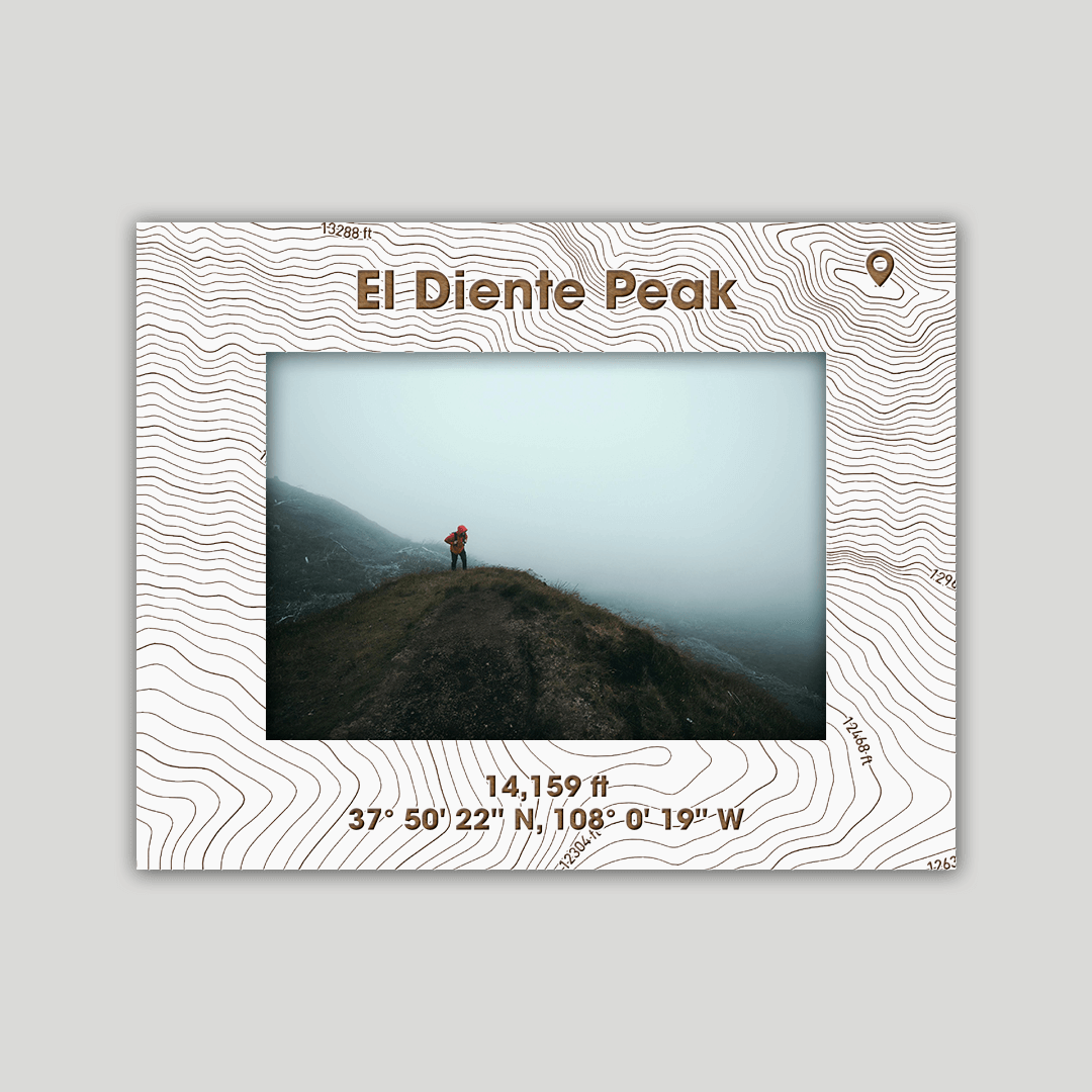 El Diente Peak Photo Frame