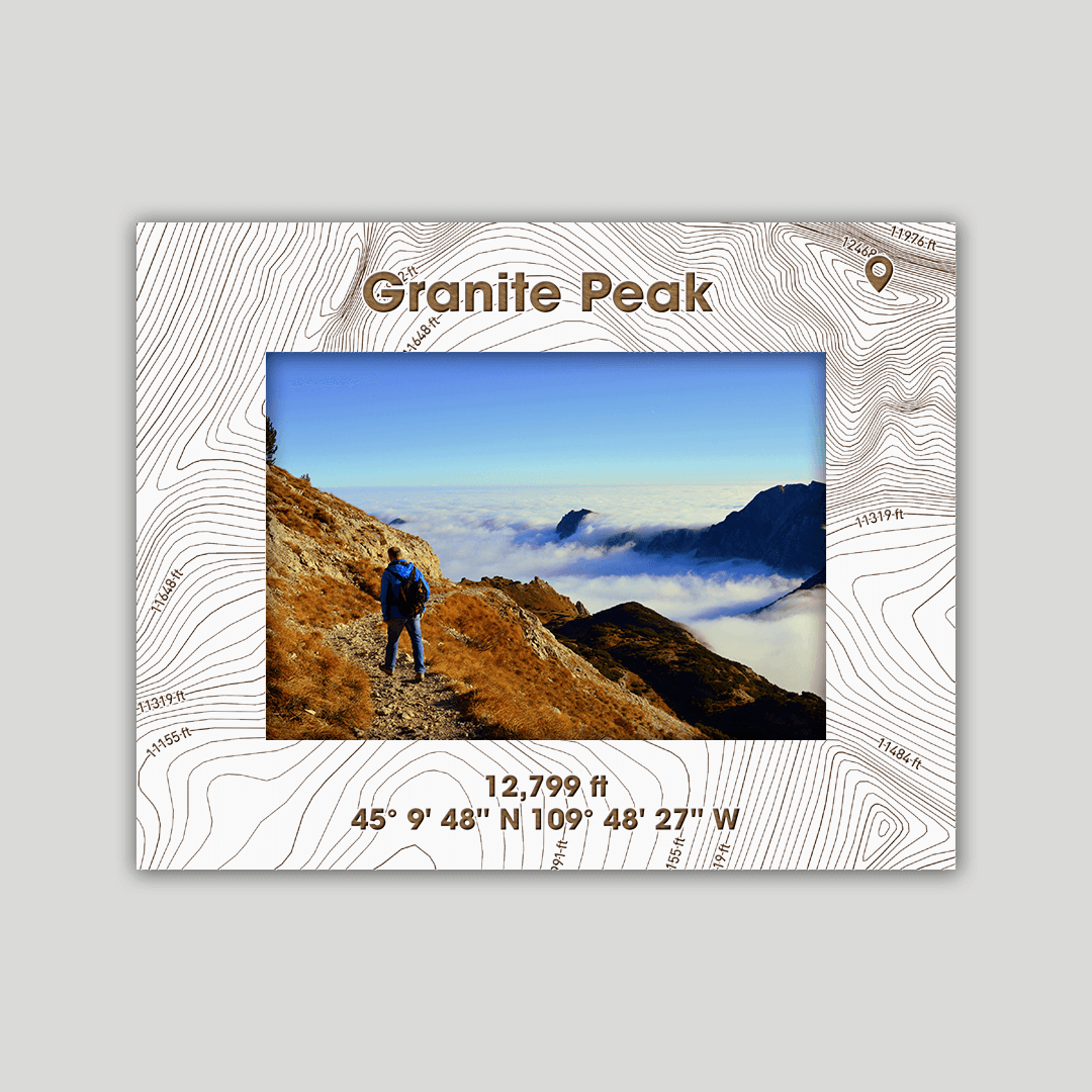 Granite Peak, Montana Photo Frame
