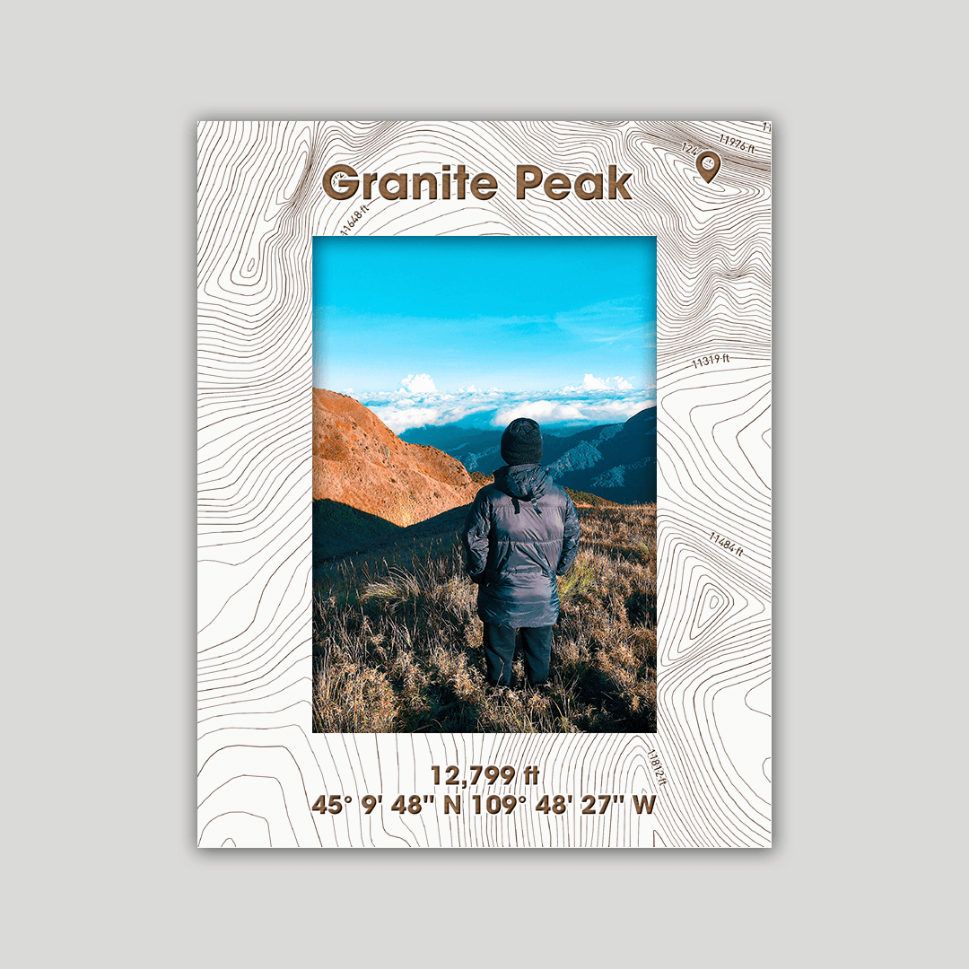 Granite Peak, Montana Photo Frame