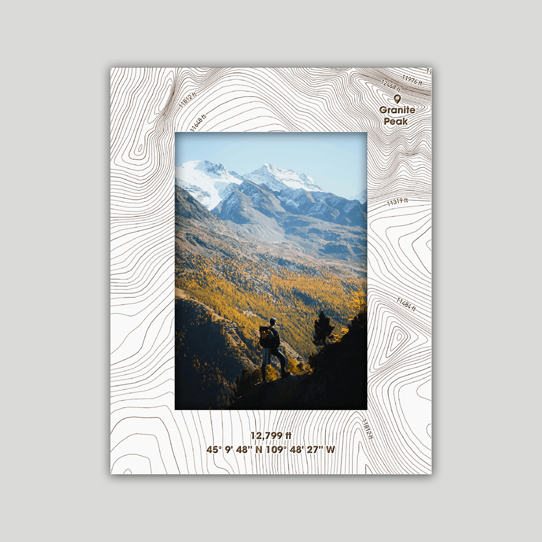 Granite Peak, Montana Photo Frame