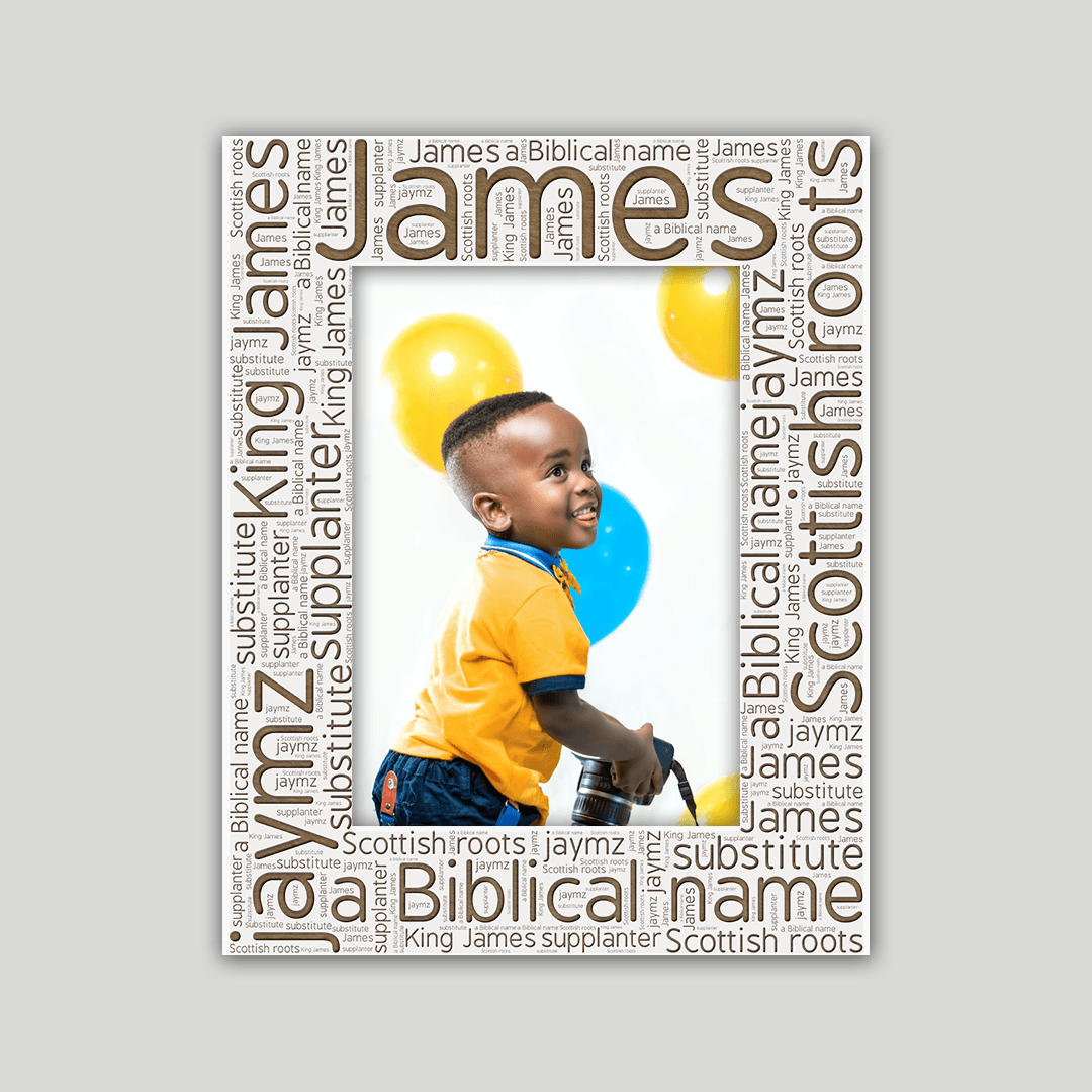 James Origins Name Frame - Journey Frames