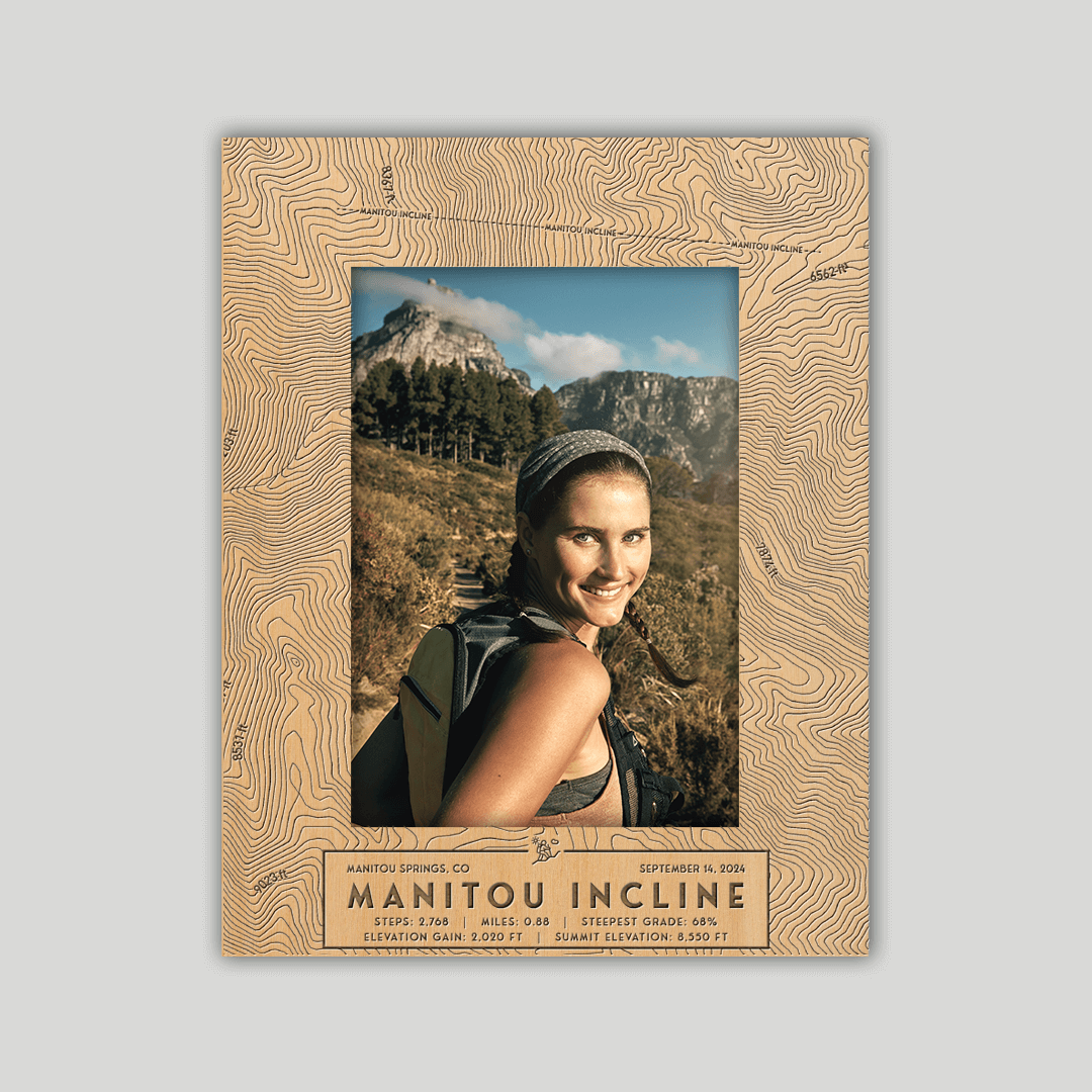 Manitou Incline Map Frame