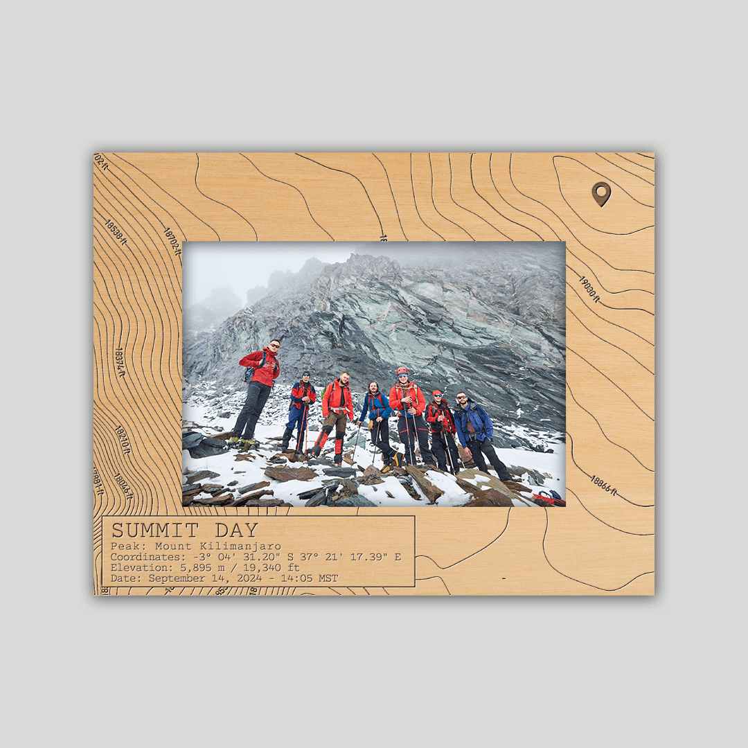 Mount Kilimanjaro Summit Day Photo Frame