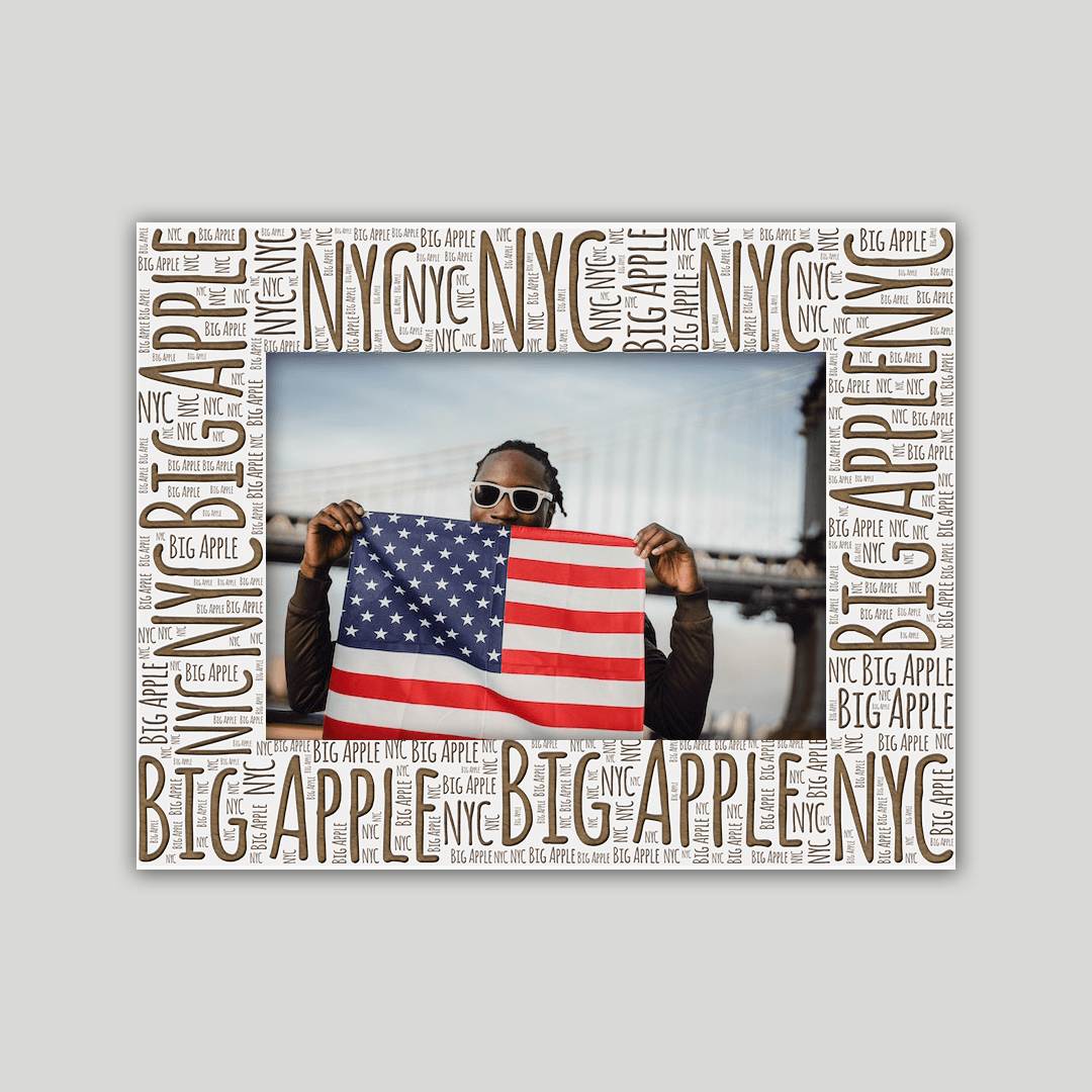 New York City Frame Wordcloud - Journey Frames