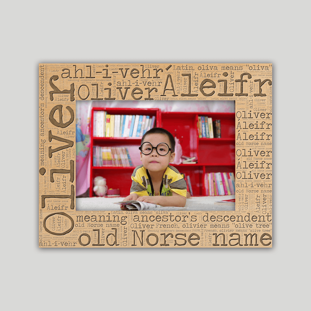 Oliver Origins Name Frame - Journey Frames
