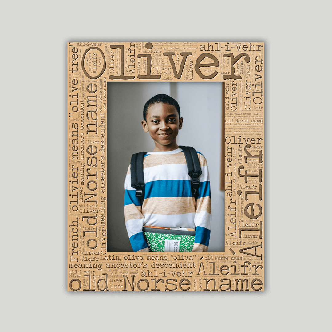 Oliver Origins Name Frame - Journey Frames