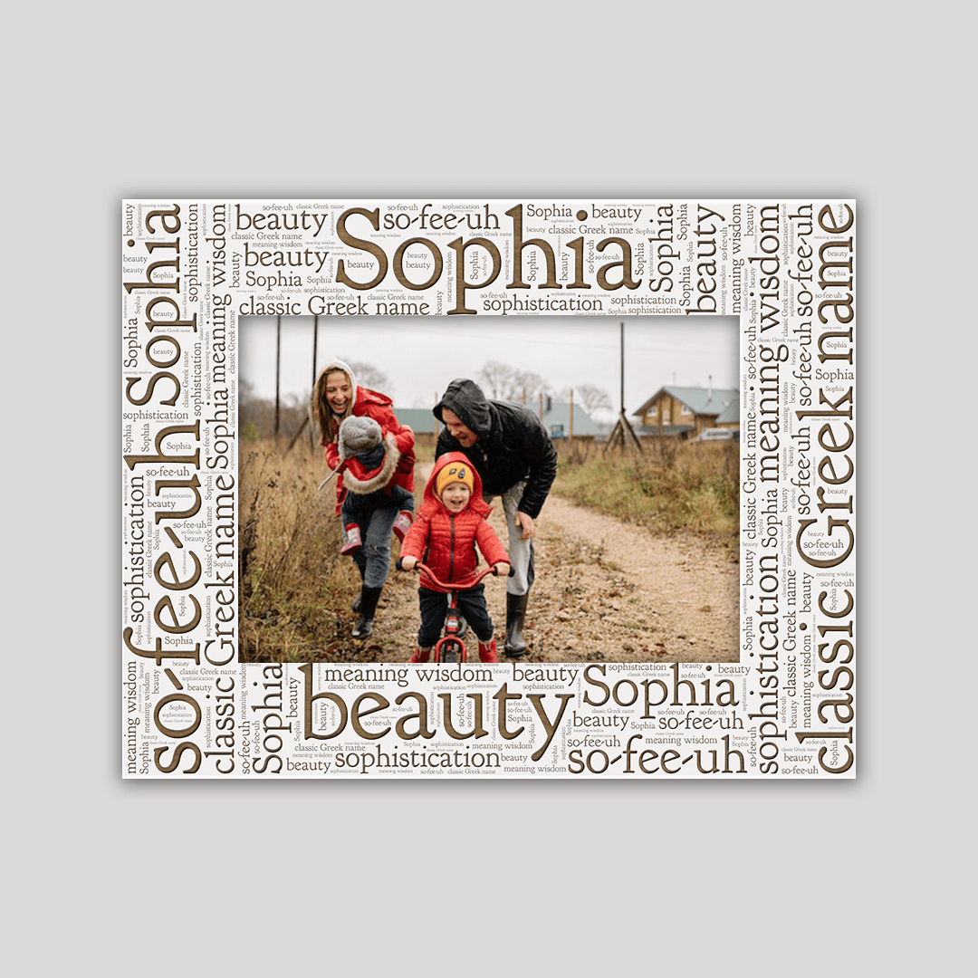 Sophia Origins Name Frame - Journey Frames