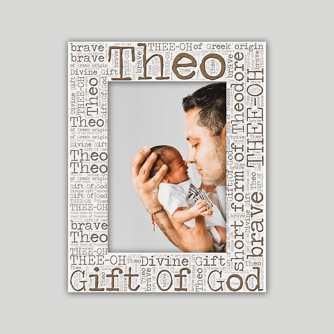 Theo Origins Name Frame - Journey Frames