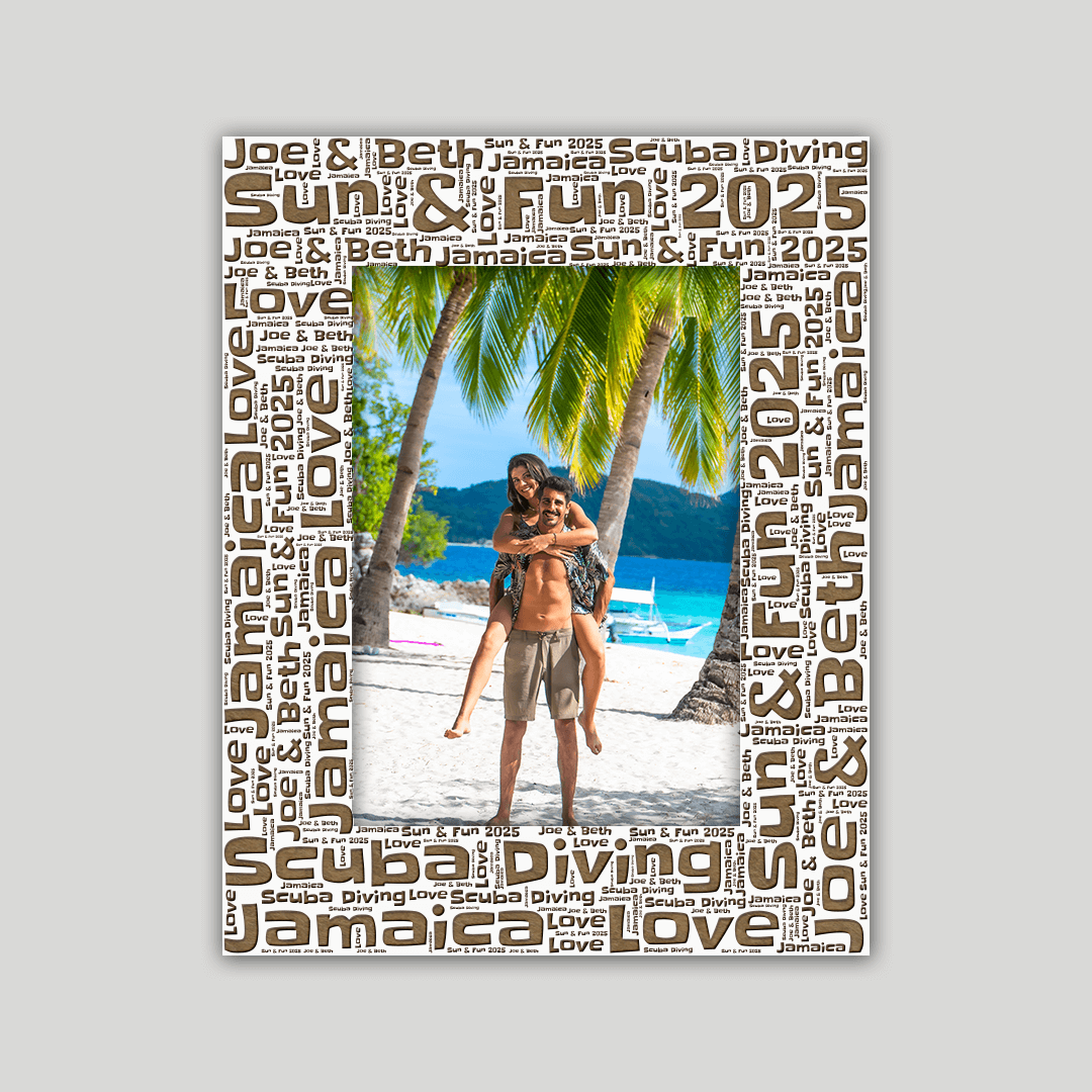 Personalized Vacation Photo Frame