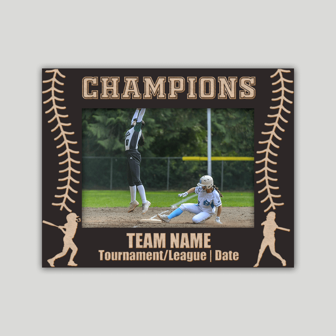 Softball Championship Photo Frame