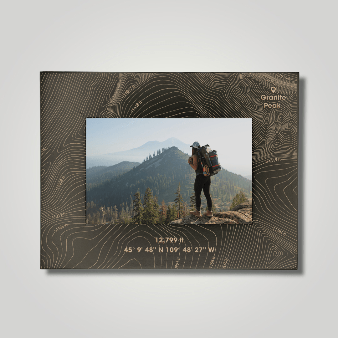 Granite Peak, Montana (small font) - Journey Frames