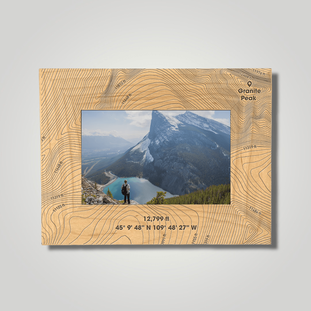 Granite Peak, Montana (small font) - Journey Frames