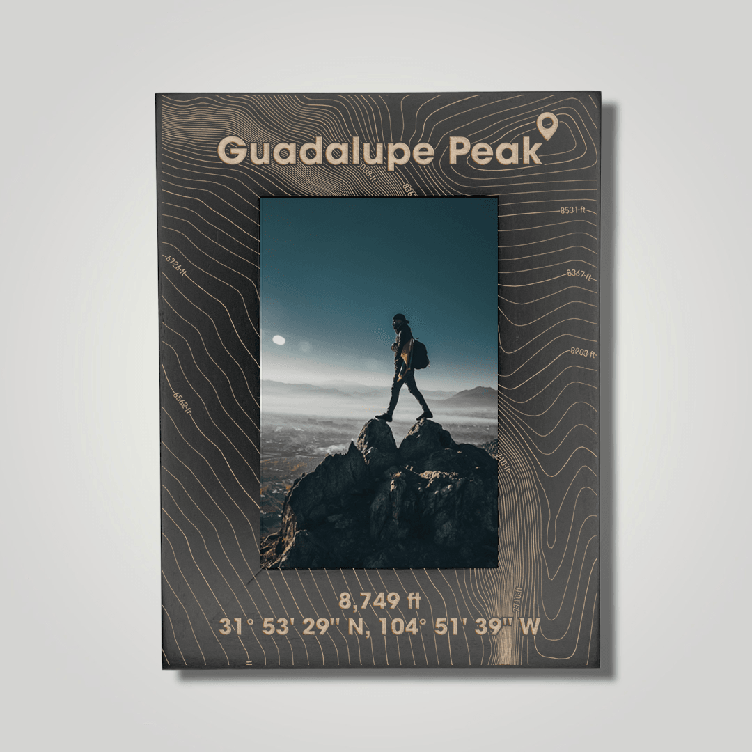 Guadelupe Peak (large font) - Journey Frames