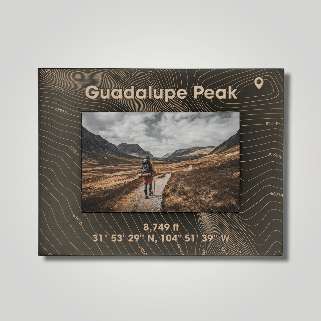 Guadelupe Peak (large font) - Journey Frames