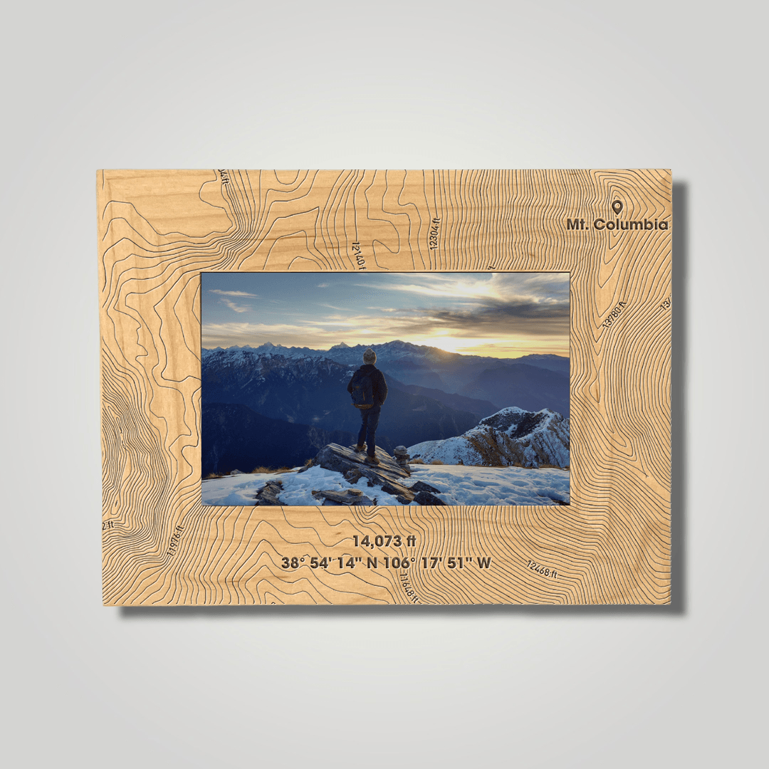 Mount Columbia (small font) - Journey Frames