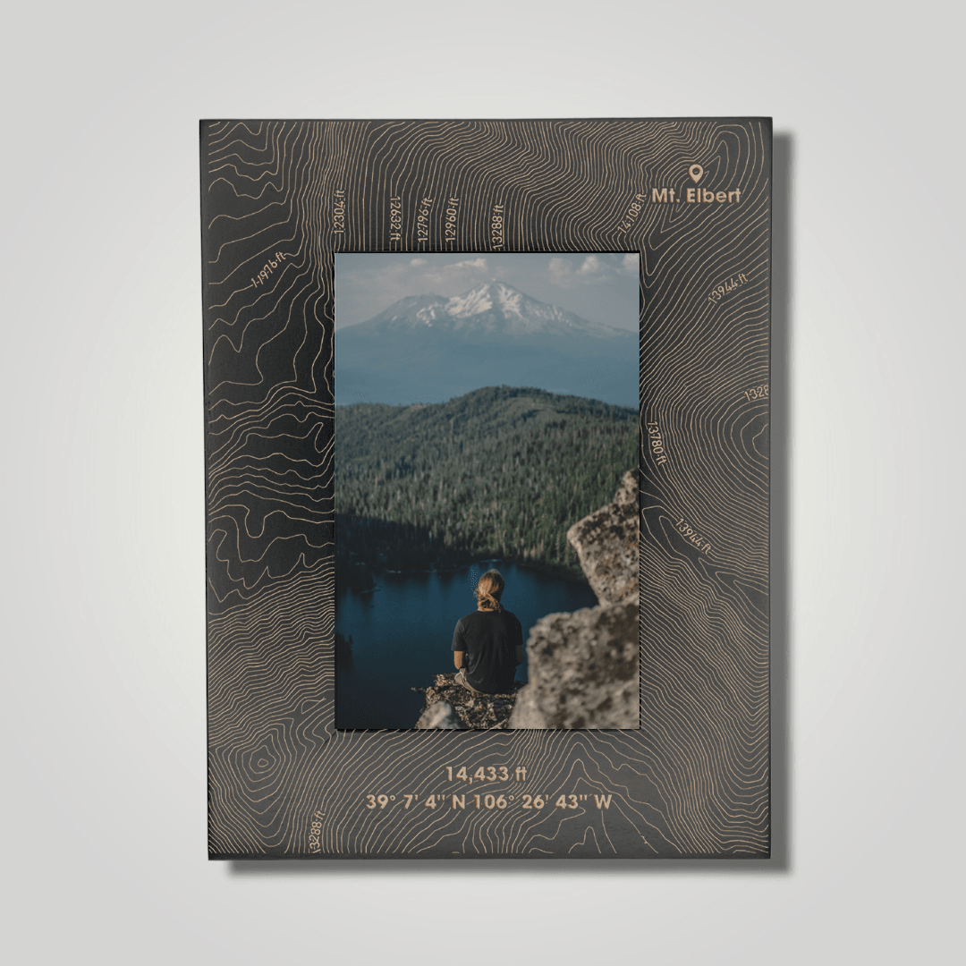 Mount Elbert (small font) - Journey Frames