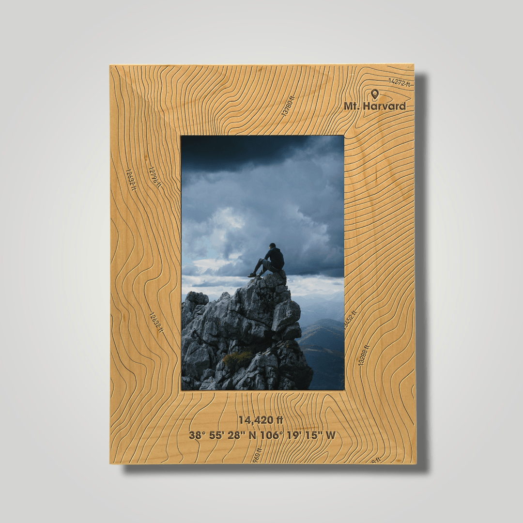 Mount Harvard (small font) - Journey Frames