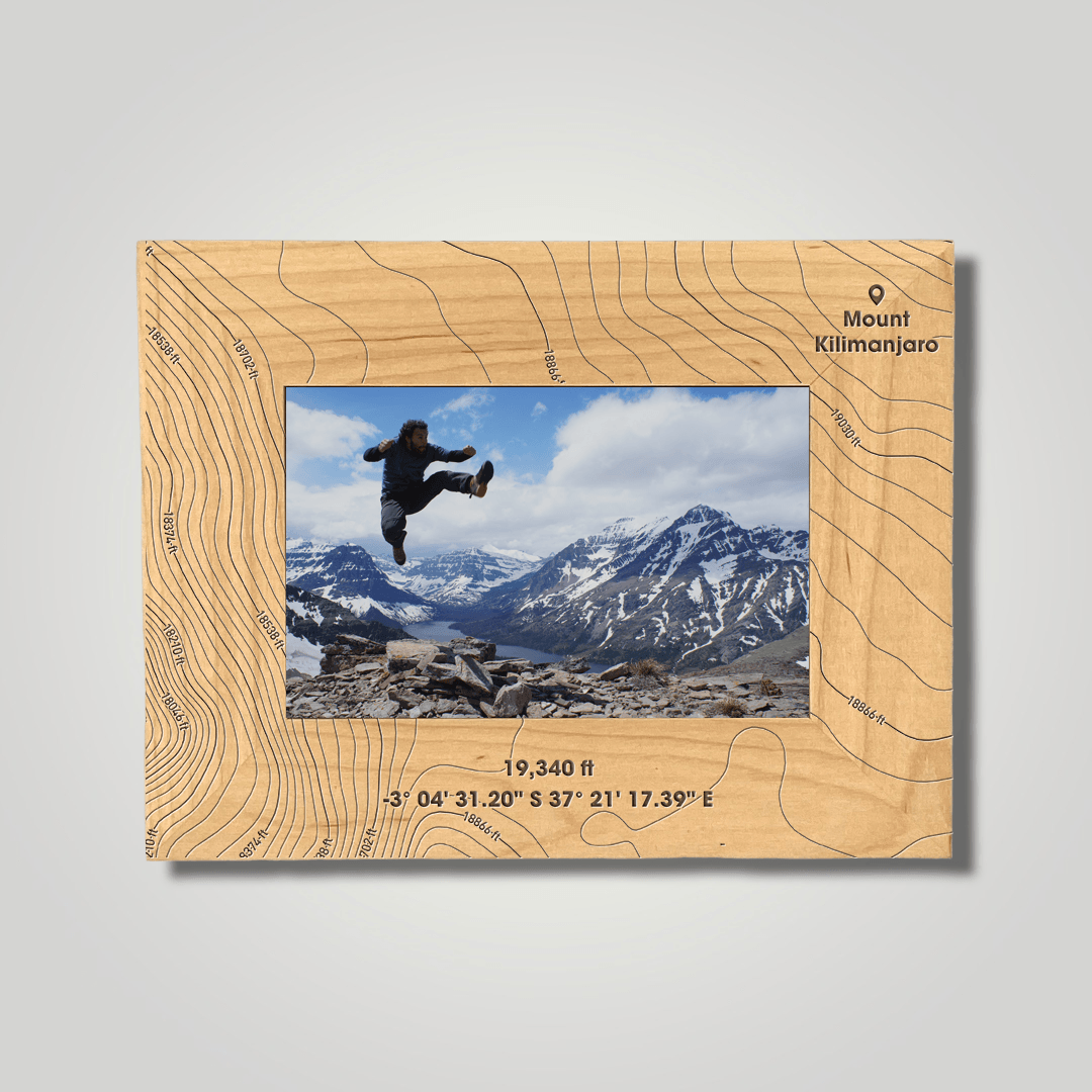 Mount Kilimanjaro (small font) - Journey Frames