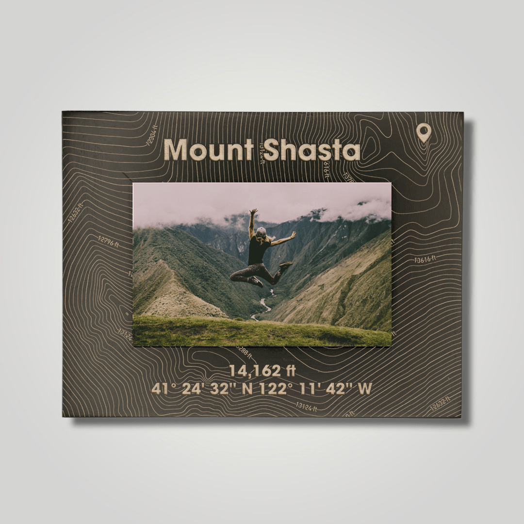 Mount Shasta (large font) - Journey Frames