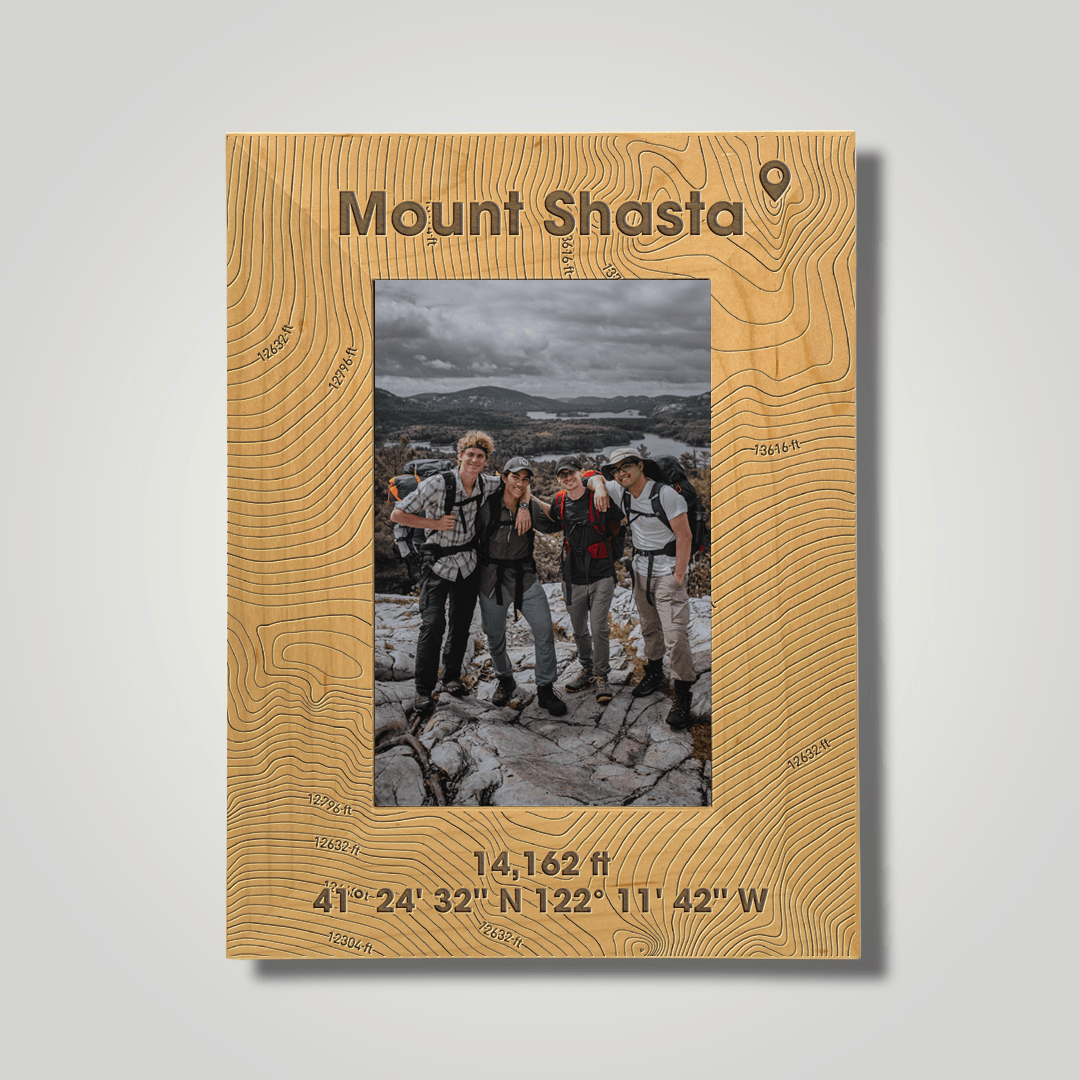 Mount Shasta (large font) - Journey Frames