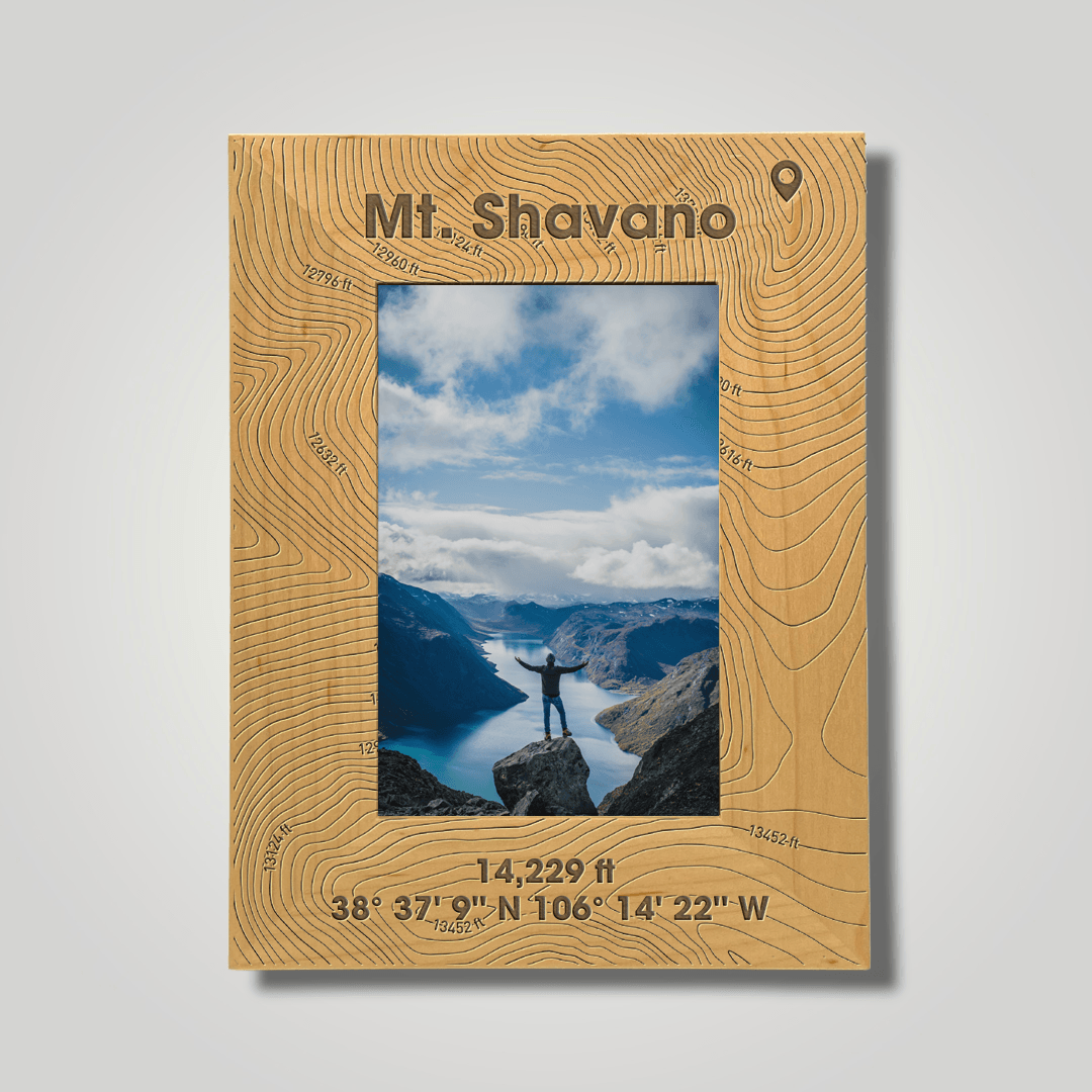 Mount Shavano (large font) - Journey Frames