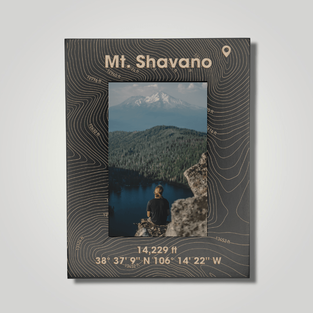 Mount Shavano (large font) - Journey Frames