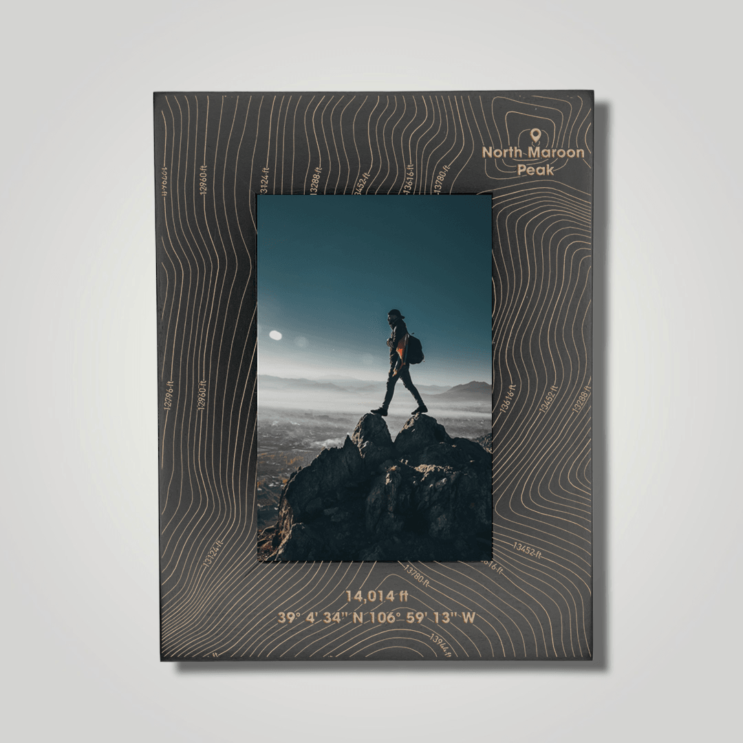 North Maroon Peak (small font) - Journey Frames