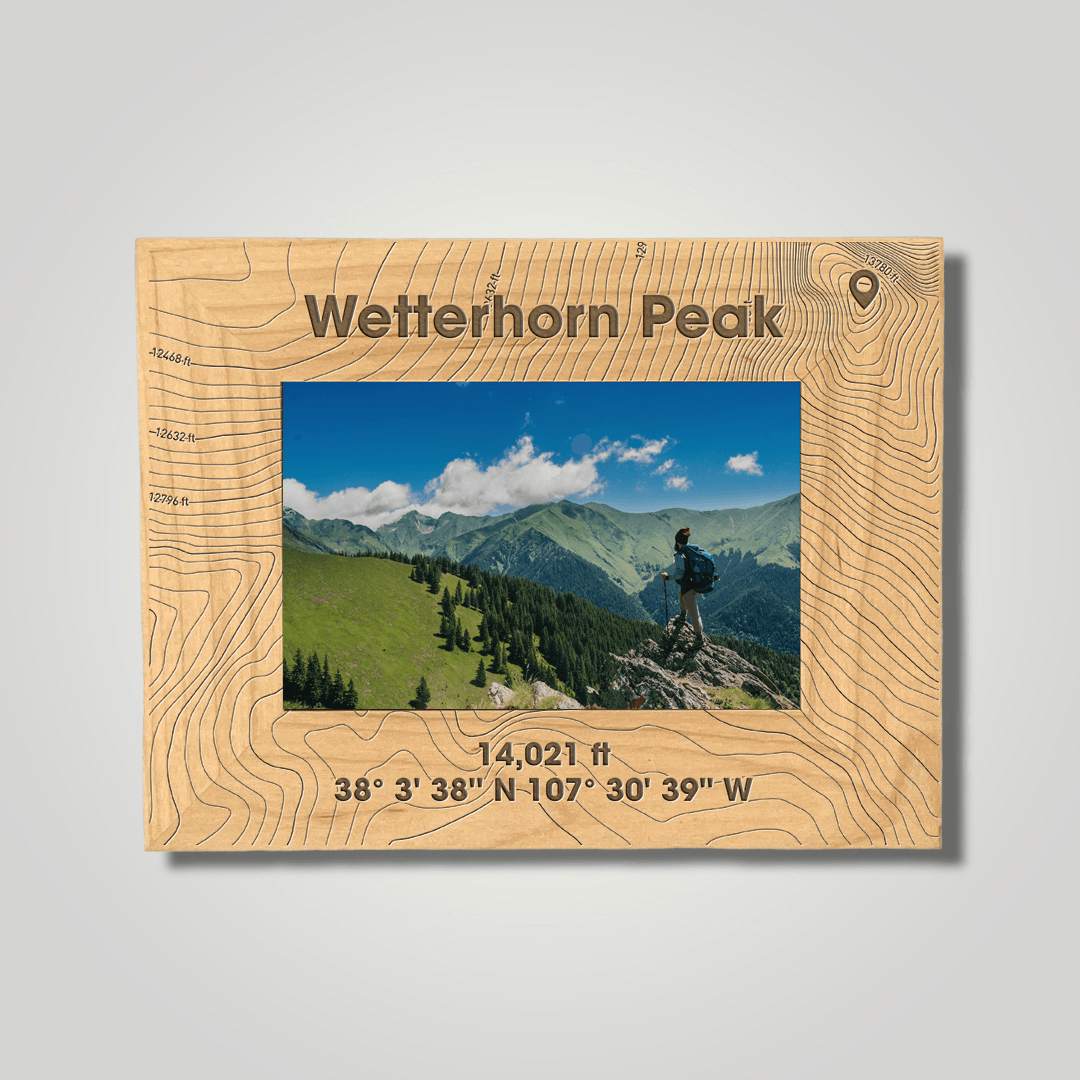 Wetterhorn Peak (large font) - Journey Frames