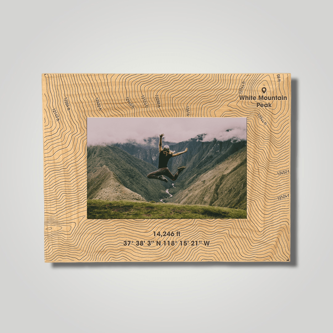 White Mountain Peak (small font) - Journey Frames
